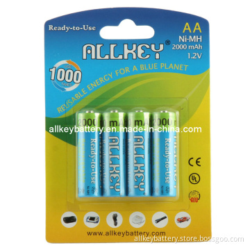 AA Rechargable NiMH Battery for Light